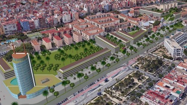 Urbanismo mantiene el hotel de 15 plantas del Plan del Cabanyal pese a las reservas de Costas