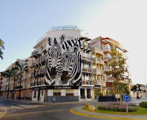 Dormir en un edificio con más de 50 cebras