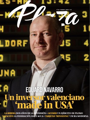 El inversor Eduard Navarro, fundador de Net de Gerrers, portada de la revista Plaza