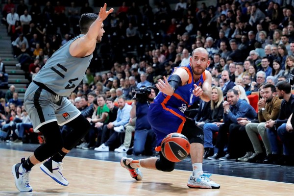 Un espeso Valencia Basket no logra ganar en la pista del Asvel Villeurbanne