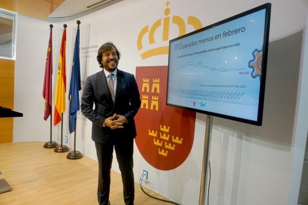 La Comunidad celebra que Murcia lidera la reducción de paro y la creación de empleo