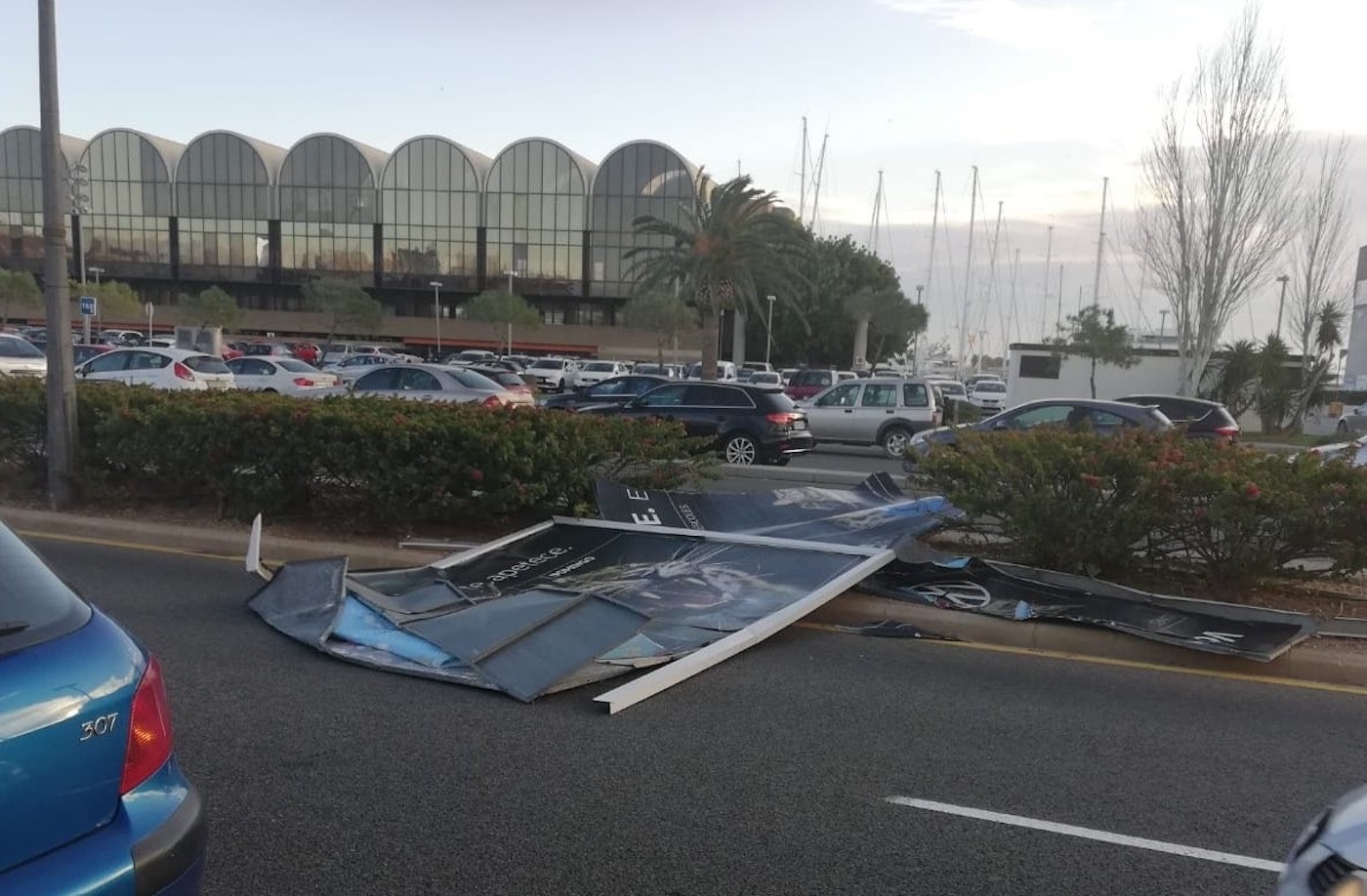 El viento alcanza 116 km/h en la Comunitat y obliga a cerrar puertos y suspender trenes