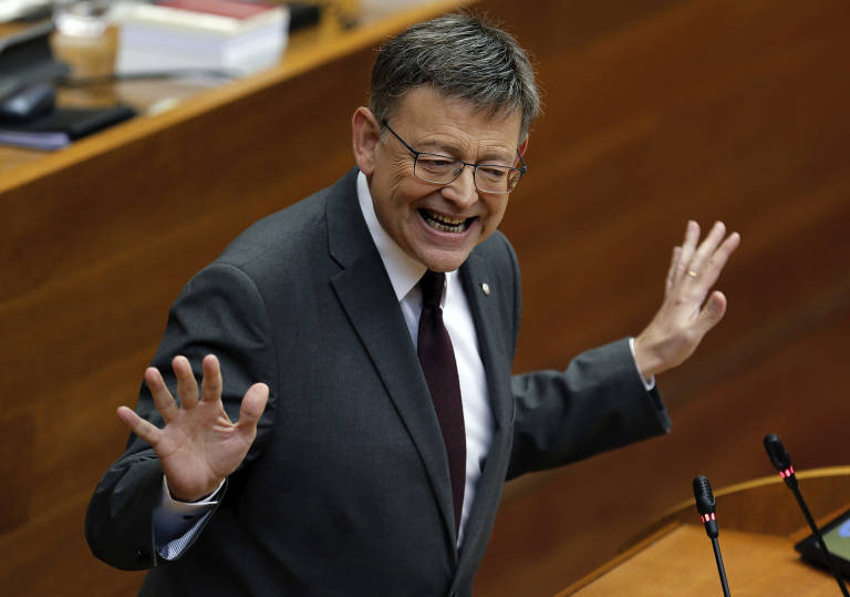 Ximo Puig en sesión de control.Foto:EFE - 