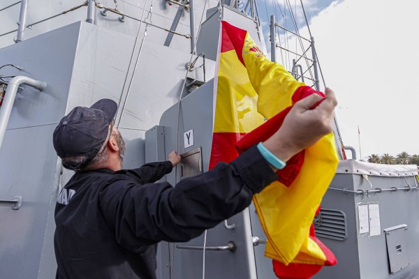 El ‘Audaz’ zarpa de Cartagena para vigilar el Golfo de Guinea