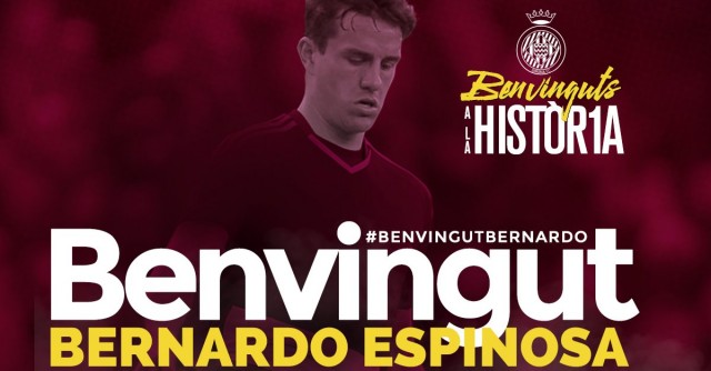 El central Bernardo Espinosa llega al Girona procedente del Middlesbrough