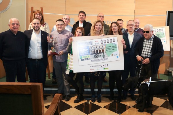 Castelló y su accesibilidad, protagonistas del cupón de la ONCE en el sorteo del 4 de marzo