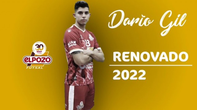 El canterano Darío Gil renueva con ElPozo Murcia hasta junio de 2022