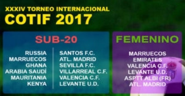 El COTIF 2017 congregará a seis clubes y seis selecciones nacionales