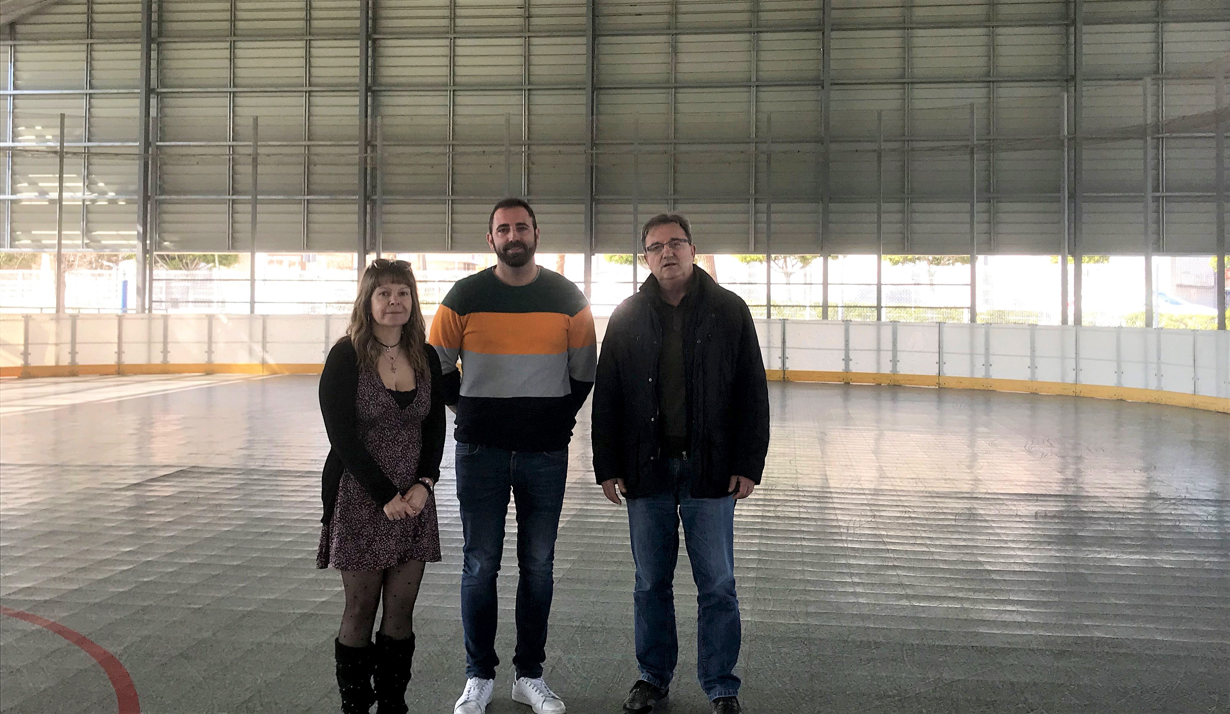 El Ayuntamiento concluye la reparación de la pista de hockey de Gaetà Huguet