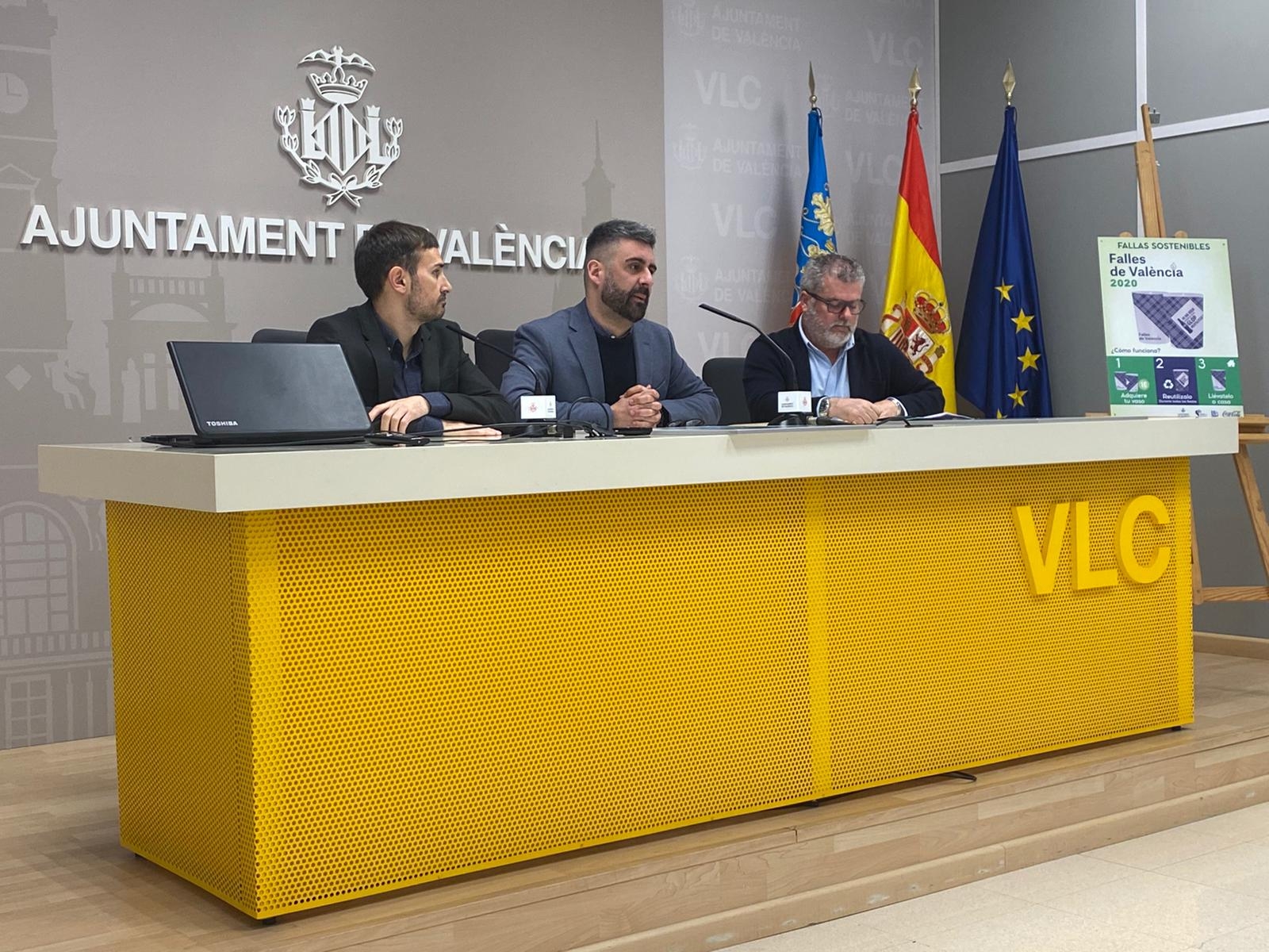 El Ayuntamiento y Coca-Cola avanzan un año más en el proyecto Fallas Sostenibles 