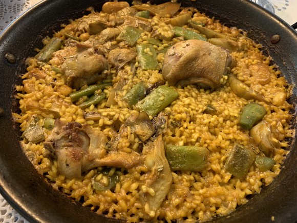 Paella valenciana de 'La Paella de Su' (Barcelona)