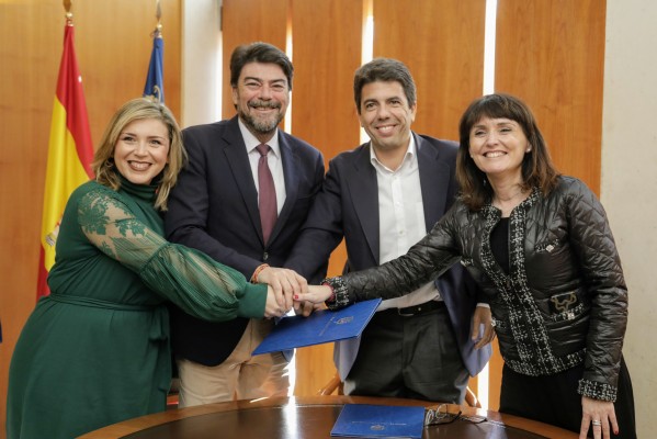 Alicante y Diputación sellan el convenio de cesión de suelo para ampliar el yacimiento Lucentum