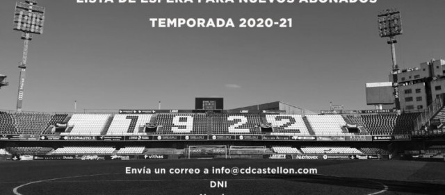 El Castellón abre una lista de espera para nuevos abonados en la 20/21