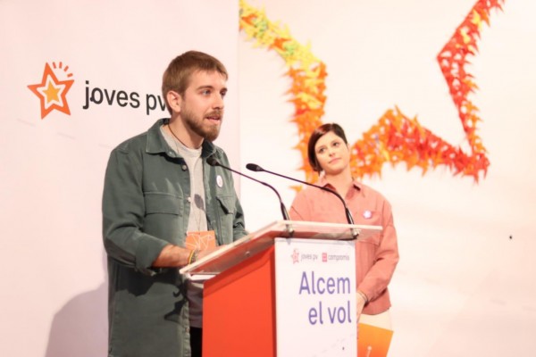 Francesc Roig, reelegido secretario general de Joves PV-Compromís con un 96% de apoyo