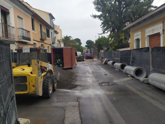 Obras en Sant Joan para renovar las redes de agua potable y saneamiento en la calle San Antonio