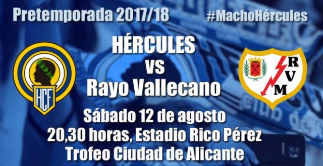 El Rayo será el rival del Hércules en el Trofeo Ciudad de Alicante