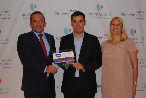 Quirónsalud Torrevieja, reconocido como Mejor Hospital Internacional 'Altamente Recomendado'