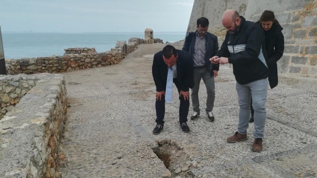 Peñíscola solicita la ayuda del Consell para reparar la zona de la Porteta dañada por 'Gloria' 