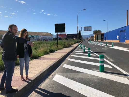 La rotonda del cruce del Alias de Murcia gana en seguridad con una nueva señalización