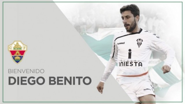 El Elche incorpora al centrocampista Diego Benito

