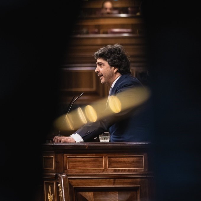 El responsable económico del PP en el Congreso, Mario Garcés, interviene ante el Pleno de la Cámara Baja Foto:PP - 