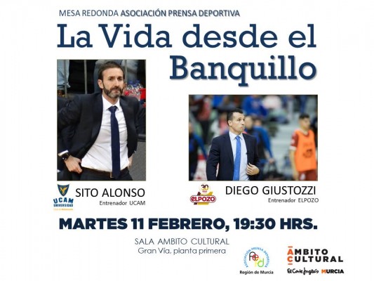 Sito Alonso y Giustozzi participan en la mesa redonda 'La vida desde el banquillo'