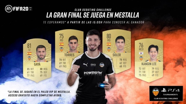 El Valencia CF y PlayStation organizan el 8 de febrero la fase final del ‘Torneo FIFA20’ Club Scouting Challenge
