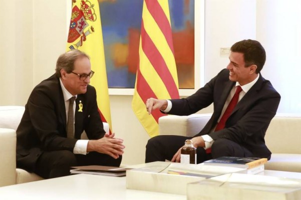 Sánchez propondrá a Torra una agenda para el 
