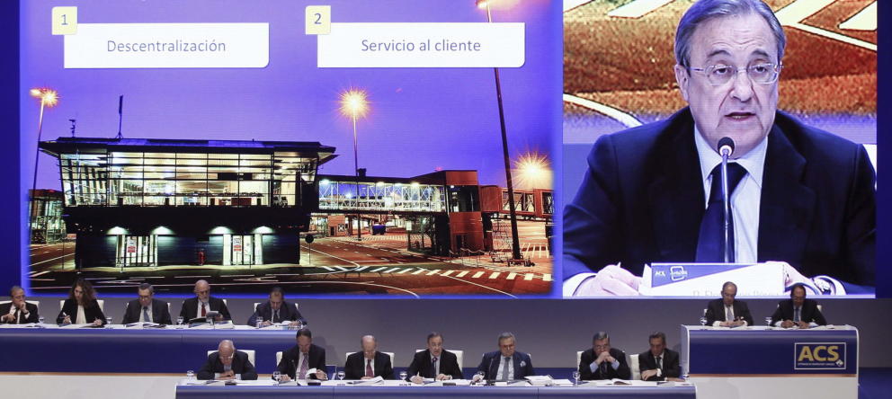 ACS repartirá un 'scrip dividend' de 0,45 euros por acción como primer dividendo a cuenta