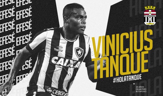 El Cartagena incorpora al delantero brasileño Vinicius Tanque y cede a Rodrigo al Calahorra
