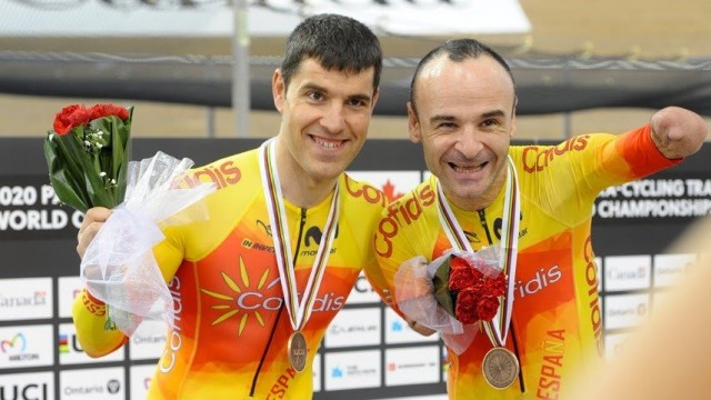 Santas y Ten se visten de bronce en la segunda jornada del Mundial de ciclismo adaptado