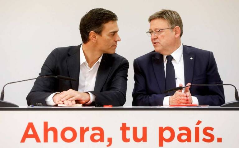 Tanto Pedro Sánchez como Ximo Puig apuntan a centrarse en la gestión en los próximos meses. Foto: EFE - 