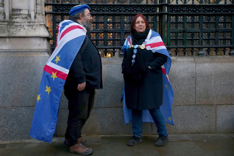 Protesta contra el Brexit en Londres. Foto: HOLLIE ADAMS/PA - 