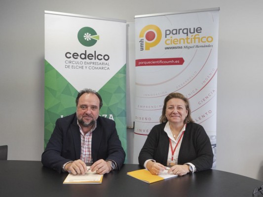 Cedelco y la UMH firman un convenio para impulsar el desarrollo de innovación abierta