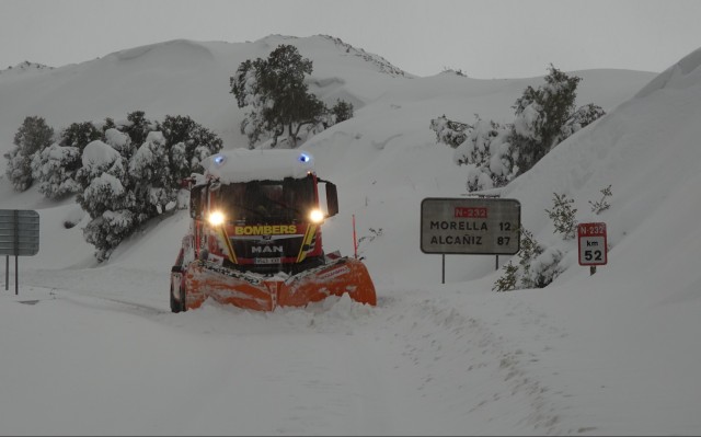 La nieve de 'Gloria' deja en Morella daños valorados en al menos 700.000 euros