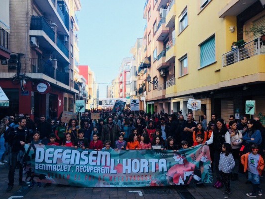 Benimaclet protesta contra el PAI que proyecta 1.350 viviendas en el barrio
