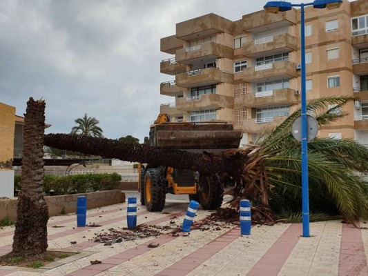 Más de 600.000 euros en daños deja la borrasca 'Gloria' en La Manga, Los Urrutias y Los Nietos