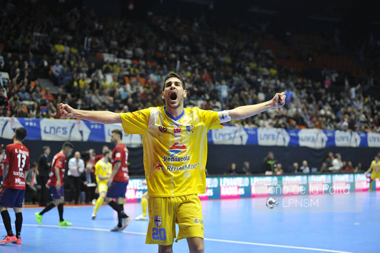 El jugador peñiscolano Rubén Orzáez, durante un partido en la pasada temporada. - 