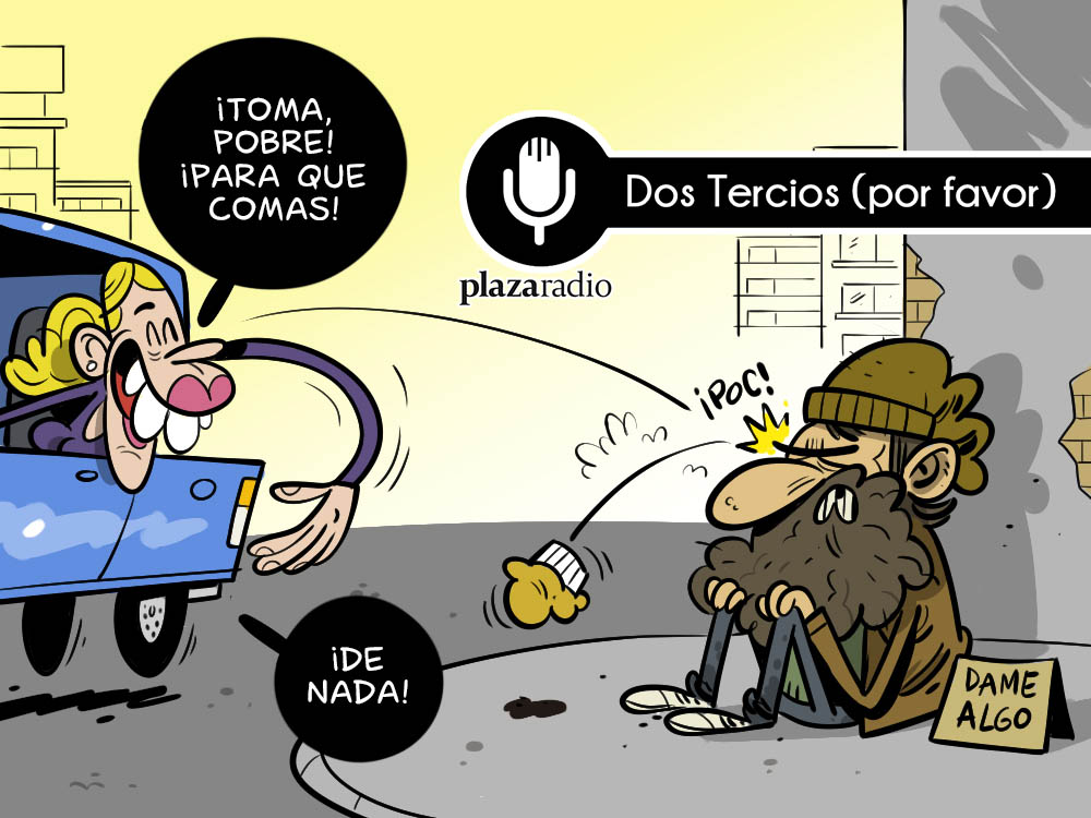 Dos tercios (por favor): El challenge de lanzarle magdalenas a los pobres

