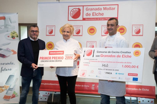 El 'chef' Alfredo Abril, de Málaga, se alza con el concurso de cocina creativa con granada mollar