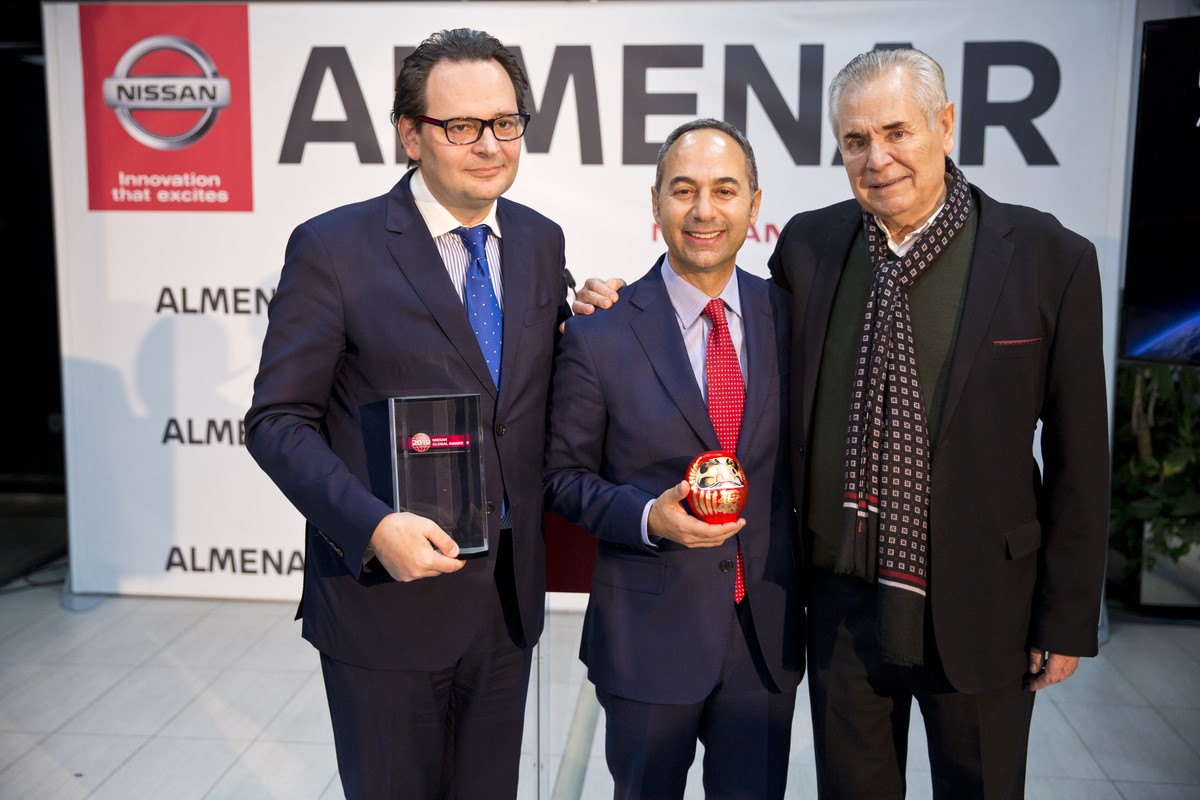 Nissan Almenar gana su tercer premio Nissan Global Award, como mejor concesionario Nissan en España