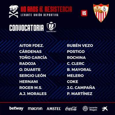 Paco López recupera a Vezo para viajar a Sevilla