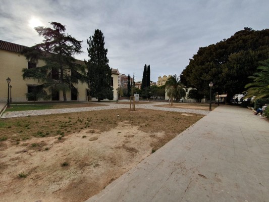 Ocho años con varias parcelas sin acabar en el Parque del Hospital