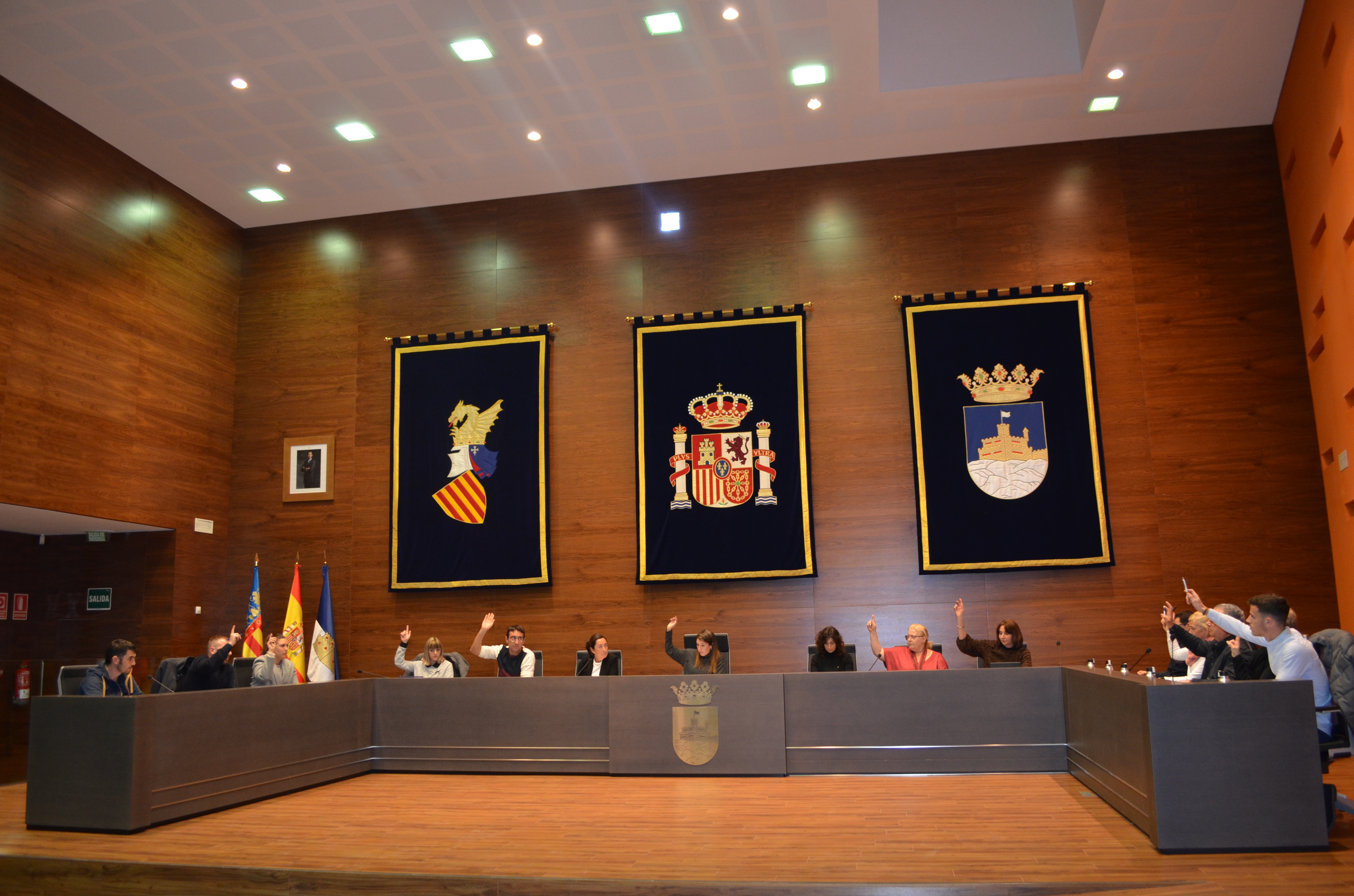 Un momento del desarrollo del pleno que tuvo lugar este jueves en Oropesa del Mar. - 