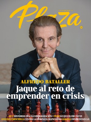 Alfredo Bataller, portada de la revista Plaza