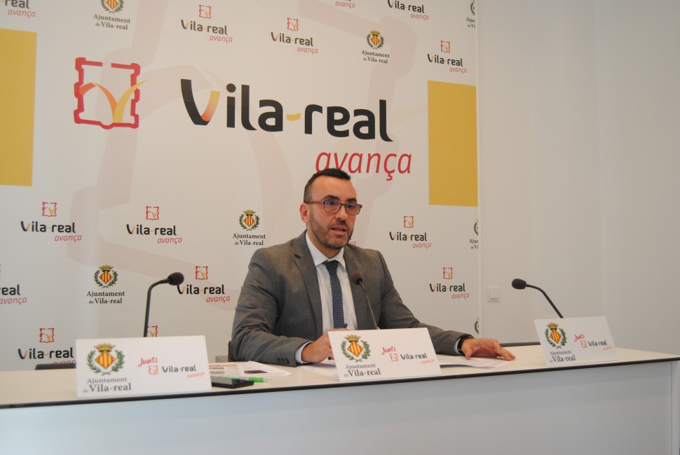 El alcalde de Vila-real, José Benlloch, informó sobre la respuesta que ha dado su gobierno al requerimiento de Hacienda. - 