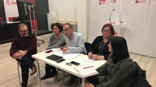 PSPV aprueba una moción para que consistorios de Castellón condenen los ataques a sedes del partido