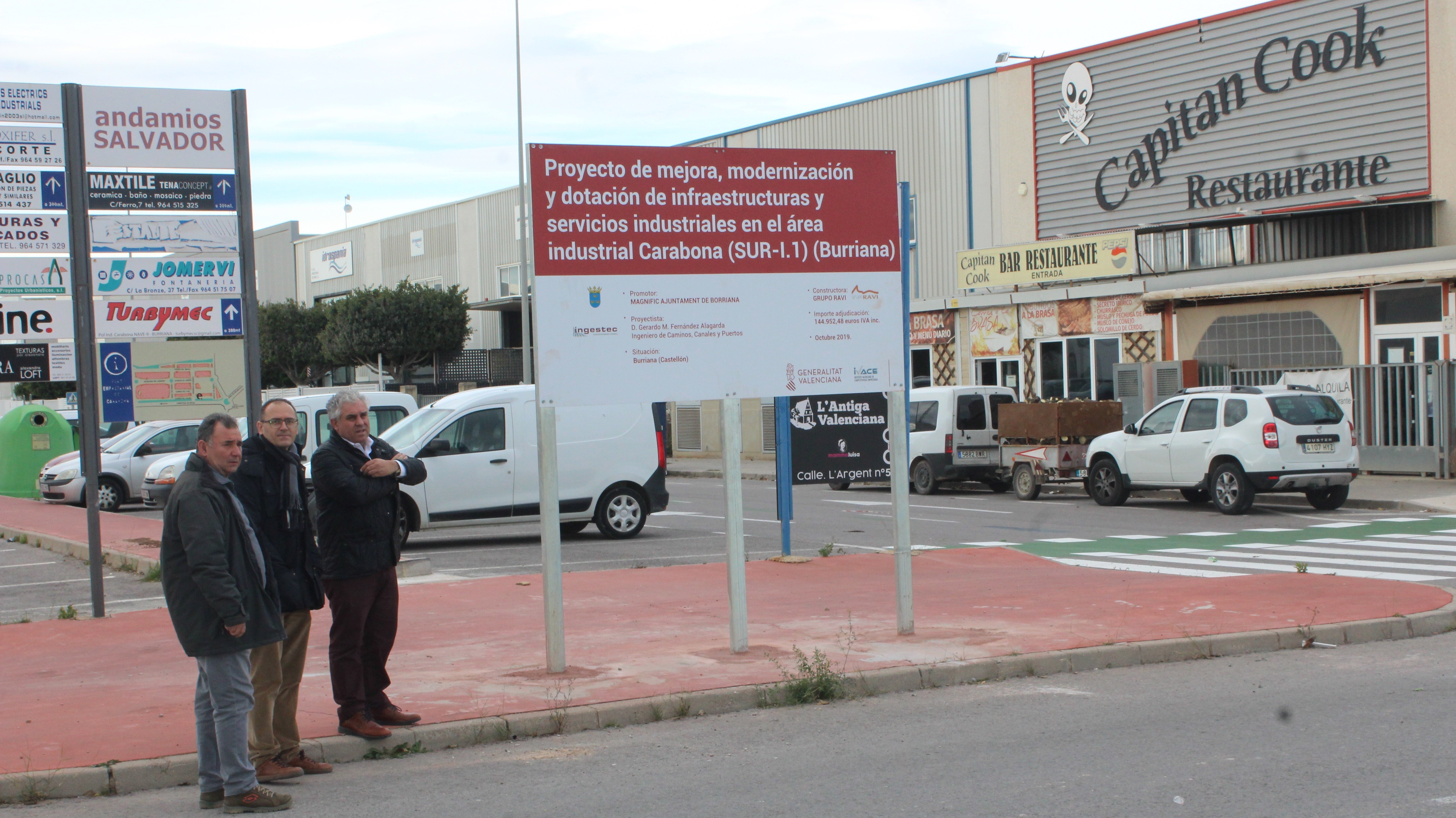 Burriana y el Ivace invierten 200.000 euros en la mejora del polígono Carabona