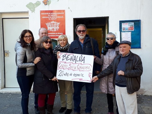 El PSPV-PSOE reclamará un centro comunitario en Benalúa en la negociación del presupuesto de 2020