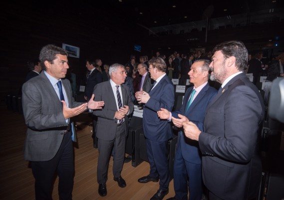 Puig, Barcala y Mazón exhiben sintonía en la financiación y piden a la EUIPO más fondos en Alicante
